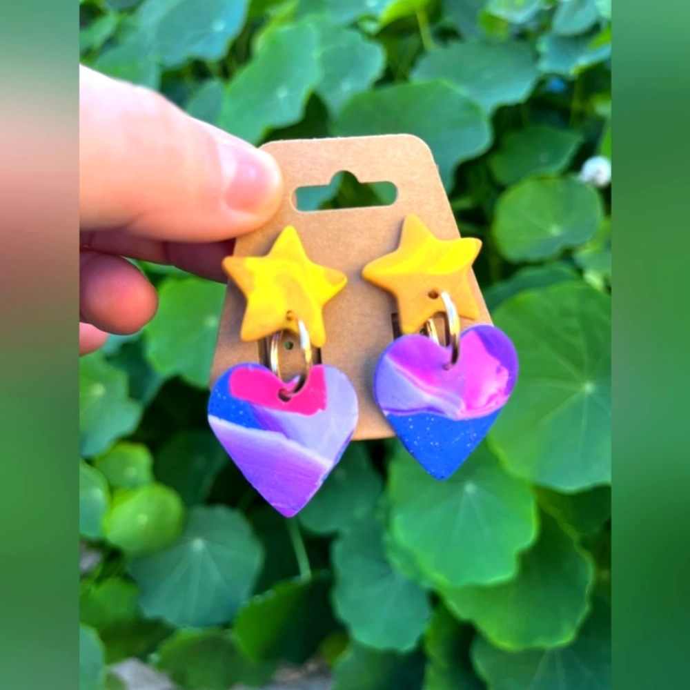 Charmy Galaxy Handmade Earrings